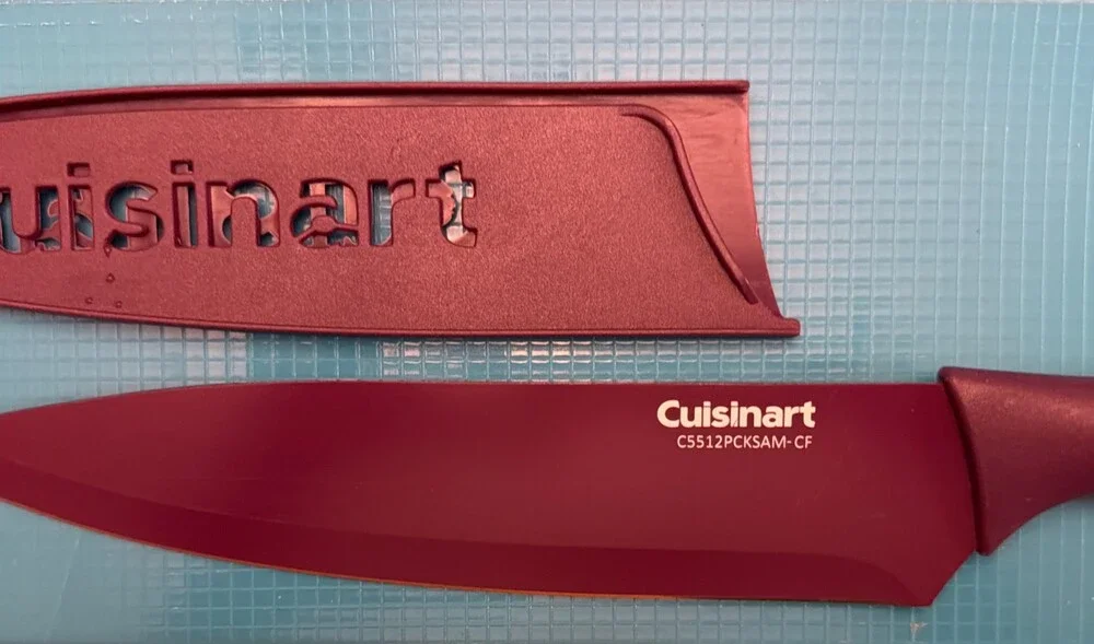 Cuisinart Ceramic Coated Colored Knives Set Of 3 Stainless Steel Dishwasher Safe